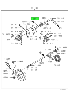 BRACKET,T/F GEARSHIFT LEVER STOPPER 1