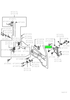 HOLDER,FR DOOR WINDOW GLASS,RR 2