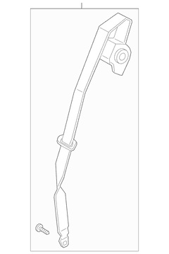 Seat Belt Lap and Shoulder - Rear, Center