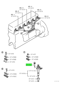 BOLT,FUEL INJECTION NOZZLE 1