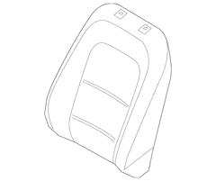 Cover Seat Back - Right, Front