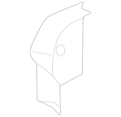 Seat Trim Panel Back Latch Cover - Rear, Outer
