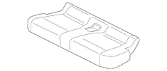 Seat Cover Cushion - Left, Rear (Limited)