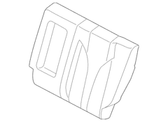 Seat Back Cushion Cover - Left, Rear