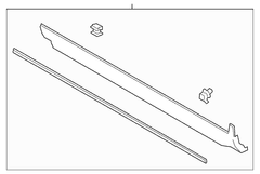 Rocker Panel Guard Molding - Right, Lower