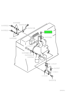 EYEBOLT,ENG OIL LINE 1