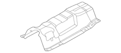 Exhaust Muffler Heat Shield Floor Pan