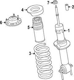 Coil Spring <br>Coil - Left, Right, Front 2.7L