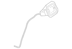 Fuel Tank Filler Pipe Housing Pocket <br>Fuel PIP Bezel - Inner