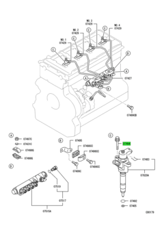 BOLT,FUEL INJECTION NOZZLE 1