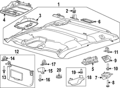 Sun Visor - Right, Driver