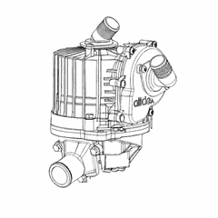 Crankcase Breather Assembly for S60 Marine