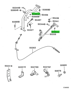 NUT,PARKING BRAKE LEVER 1