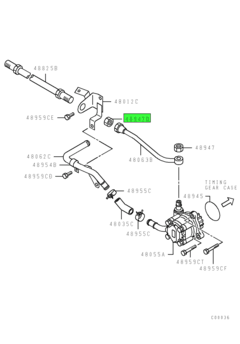 NUT,BODY BRAKE AIR LINE 1