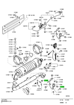 BOLT,EXHAUST TAIL PIPE 3