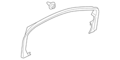 Door Window Molding Decal - Right, Front