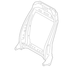 Seat Back Frame - Front, Passenger