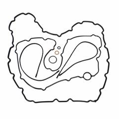 And Gasket Kit Oil Pan - Upper, Lower 6.4L