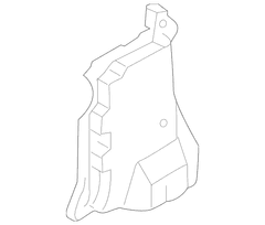 Body A-Pillar Reinforcement Insulator Cowl Panel - Left, Front