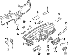 Bezel Instrument Panel (XLT)