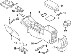 Console Cap Panel Cover - Front