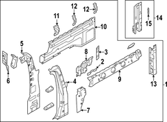 Wheel Housing Side Panel Wheelhousing - Right, Inner