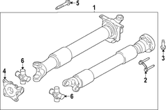 Drive Shaft Auto Transmission - Rear 5.0L (AT)