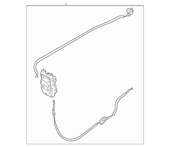 Door Latch Lock Actuator Motor - Right, Front