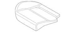 Seat Cushion Pad Cover - Right, Rear