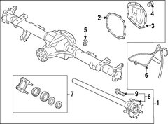 Vent <br>Differential Hose valve Differential cover Tube - Rear