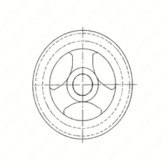 Accessory Drive Pulley for 14L DDEC IV