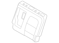 Seat Back Cover - Left, Rear