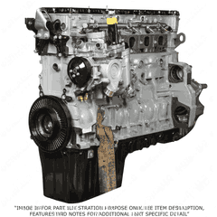 3/4 Engine DD13 12.8L GHG14 with Rear Sump, CSR Piston