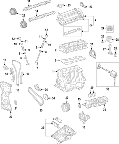 Engine Oil Pump Housing And Balance Shaft - 2.0L