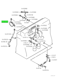 TUBE,ENG OIL LINE 1