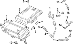 Engine Control Module Bracket Unit (ECU) Nut