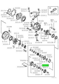 SNAP RING,FR WHEEL HUB 1
