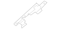 Body A-Pillar Trim Panel Bracket Assist Handle - Left, Back