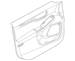 Door Interior Trim Panel - Right, Front, Lower (Exterior Appearance, SEL)