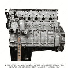 Long Block Detroit Diesel DD13 12.8L GHG14 Front Sump CSR Piston Coach Engine