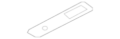 Door Window Switch Bezel Housing - Left, Rear (XL, XLT)
