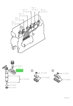 BRIDGE,FUEL INJECTION NOZZLE 1