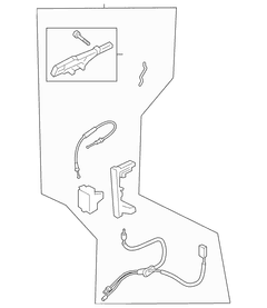 Door Latch Lock Actuator Motor - Right, Front