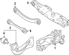 Suspension Knuckle Bushing Repair Kit - Right, Rear