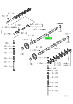 CAMSHAFT,EXHAUST 1