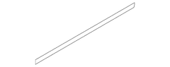 Trim Stripe Tape Decal - Left, Front