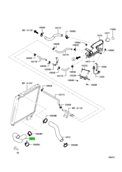 HOSE,RADIATOR,LWR 1