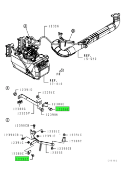 BOLT,T/M OIL COOLER LINE 8