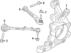 Knuckle <br>Steering Wheel Spindle Steering - Right, Front