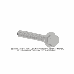 M12 x 170 mm Hex Flange Rocker Shaft Bolt